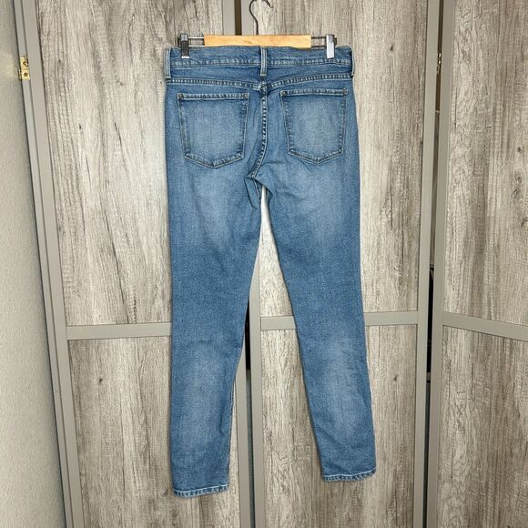 Mott & Bow Boyfriend Jeans Size 27 Slim Leg Blue Color Mid Rise - Picture 5 of 7